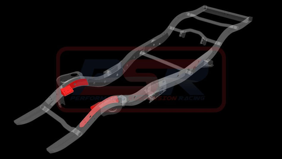 PSR - Performance Suspension Racing - Nissan Patrol (1988 - 1997) PSR GQ - GU Chassis Side Weld On HD Engine Mounts (Suits OE 4 bolt mount only or HD engine mount) - 4X4OC™ | 4x4 Offroad Centre