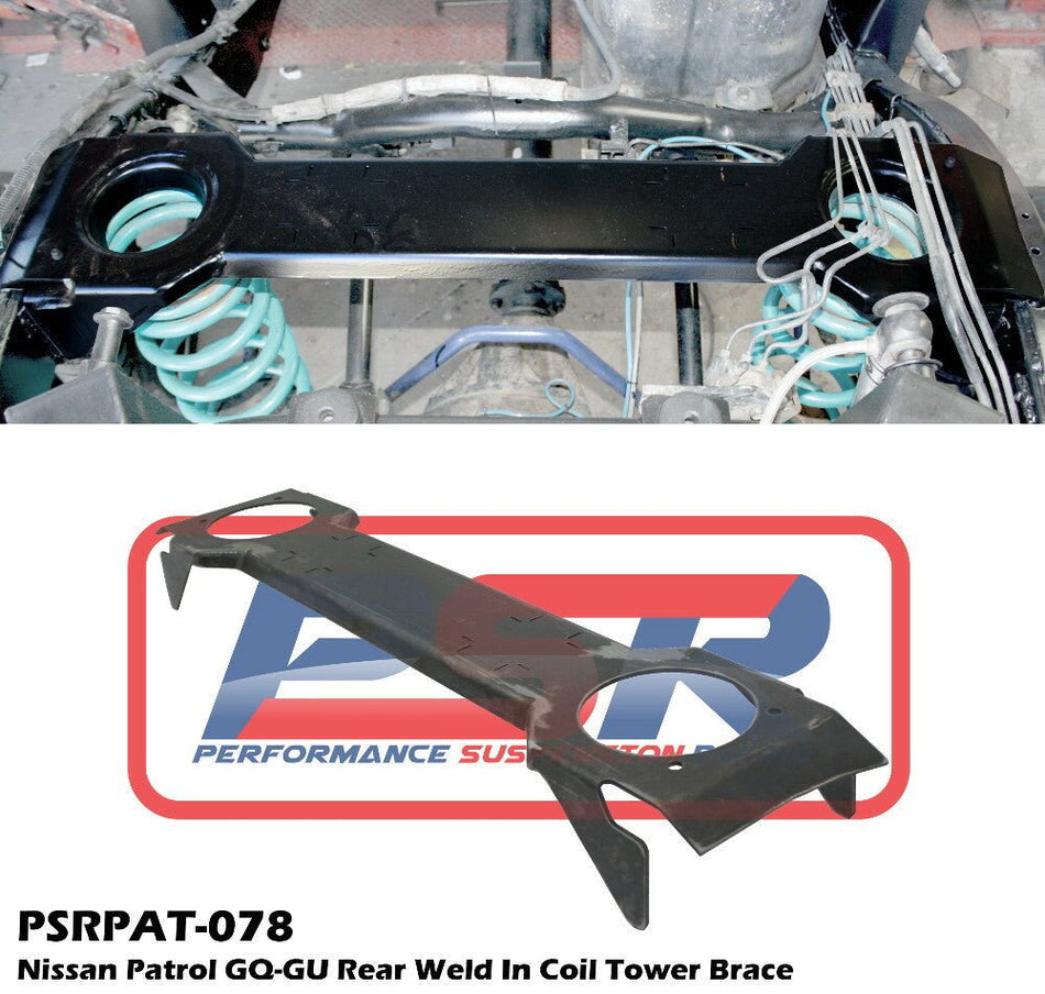 PSR - Performance Suspension Racing - Nissan Patrol (1988 - 1997) PSR GQ - GU Rear Weld in coil tower brace - 4X4OC™ | 4x4 Offroad Centre