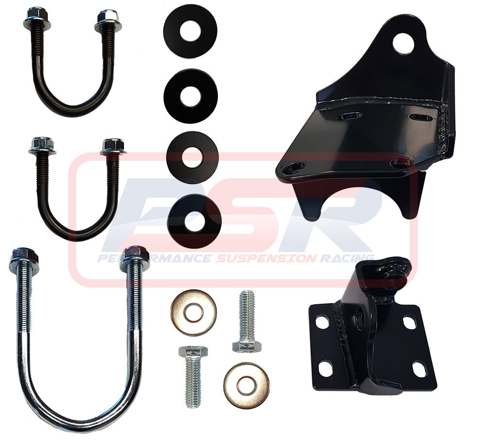 PSR - Performance Suspension Racing - Nissan Patrol (1988 - 1997) PSR GQ - GU Steering Damper High Clearance Relocation Bracket (Suits Pin Style Damper)(Suits 35 - 38mm Bar) - 4X4OC™ | 4x4 Offroad Centre