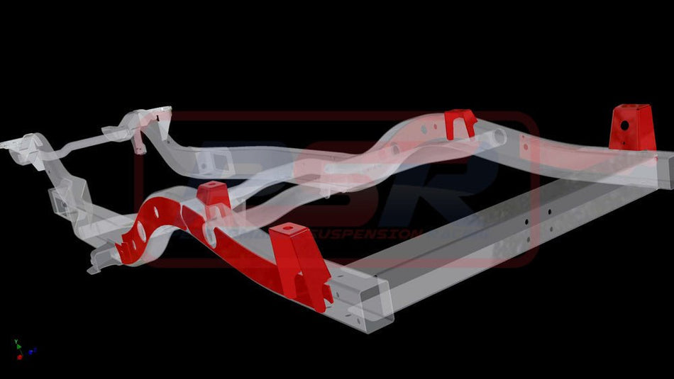 PSR - Performance Suspension Racing - Nissan Patrol (1988 - 1997) PSR GQ - GU Wagon Dual Cab Chop Tray Mounts - 4X4OC™ | 4x4 Offroad Centre