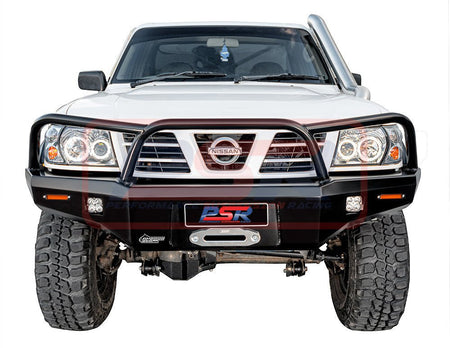 PSR - Performance Suspension Racing - Nissan Patrol (1997 - 2016) PSR GU Series 1 - 2 - 3 Ambush Triple Hoop (Angry Eye) Bullbar - 4X4OC™ | 4x4 Offroad Centre