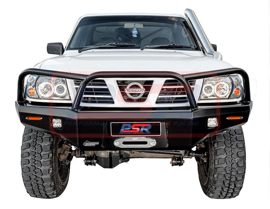 PSR - Performance Suspension Racing - Nissan Patrol (1997 - 2016) PSR GU Series 1 - 2 - 3 Ambush Triple Hoop (Angry Eye) Bullbar - 4X4OC™ | 4x4 Offroad Centre