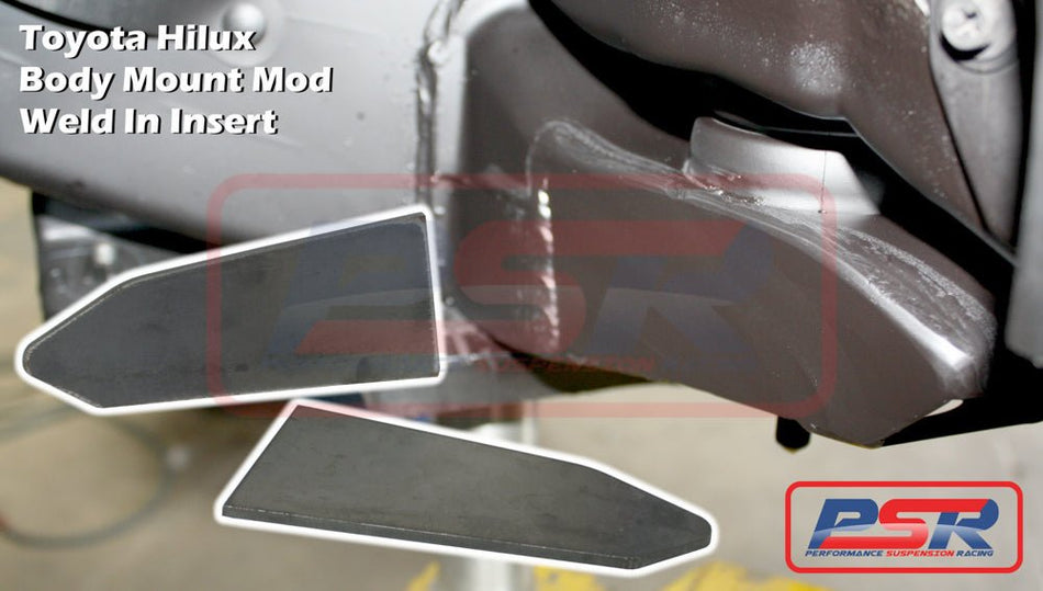 PSR - Performance Suspension Racing - Toyota Hilux (2005 - 2015) PSR N70 05 - 15 Body Mount Mod Weld In Insert - 4X4OC™ | 4x4 Offroad Centre
