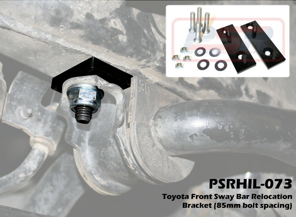 PSR - Performance Suspension Racing - Toyota Hilux (2015 - 2023) PSR N80 GUN Front Sway Bar Relocation Bracket (85mm bolt spacing) - 4X4OC™ | 4x4 Offroad Centre