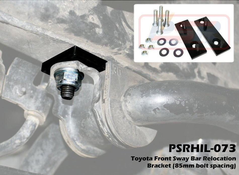 PSR - Performance Suspension Racing - Toyota Hilux (2015 - 2023) PSR N80 GUN Front Sway Bar Relocation Bracket (85mm bolt spacing) - 4X4OC™ | 4x4 Offroad Centre