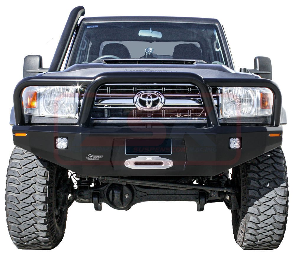 PSR - Performance Suspension Racing - Toyota Landcruiser 70 Series (1999 - 2020) PSR Ambush Triple Hoop Bullbar (Big Tube) - 4X4OC™ | 4x4 Offroad Centre
