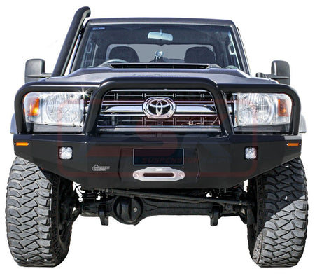 PSR - Performance Suspension Racing - Toyota Landcruiser 70 Series (1999 - 2020) PSR Ambush Triple Hoop Bullbar (Big Tube) - 4X4OC™ | 4x4 Offroad Centre