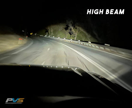 PVS Automotive - Black LED Headlights to Suit Toyota LandCruiser 70 Series - 4X4OC™ | 4x4 Offroad Centre