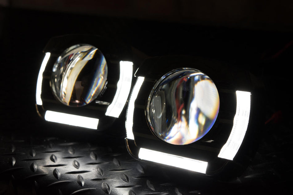 PVS Automotive - FlatBoy Switchback Shroud LED (Pair) - 4X4OC™ | 4x4 Offroad Centre