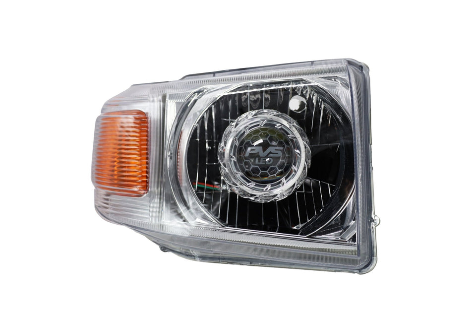 PVS Automotive - RTR Chrome Bi - LED Headlights to Suit Toyota LandCruiser 70 Series 2008 - 2023 - 4X4OC™ | 4x4 Offroad Centre