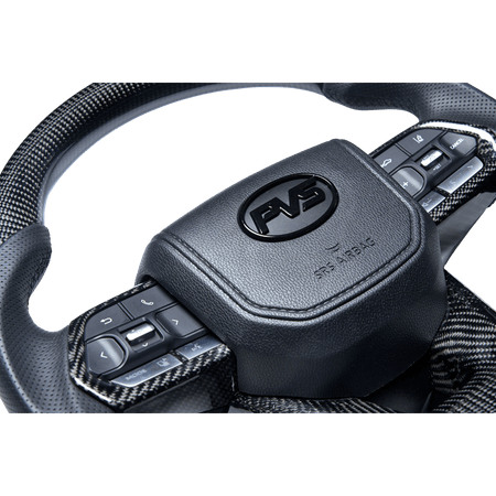 PVS Automotive - Traditional Carbon Black Leather Steering Wheel Upgrade Kit for Toyota - 4x4 Offroad Centre