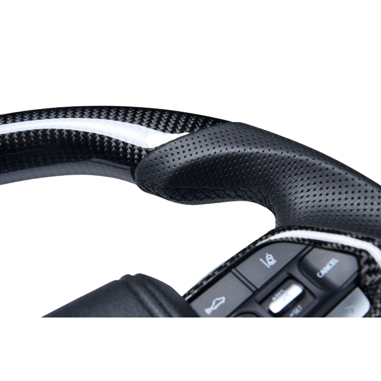 PVS Automotive - Traditional Carbon Black Leather Steering Wheel Upgrade Kit for Toyota - 4x4 Offroad Centre