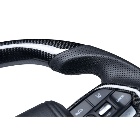 PVS Automotive - Traditional Carbon Black Leather Steering Wheel Upgrade Kit for Toyota - 4x4 Offroad Centre