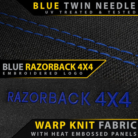 Razorback 4x4 - Ford Ranger PX I Premium Neoprene Rear Row Seat Covers (Made to Order) - 4X4OC™ | 4x4 Offroad Centre