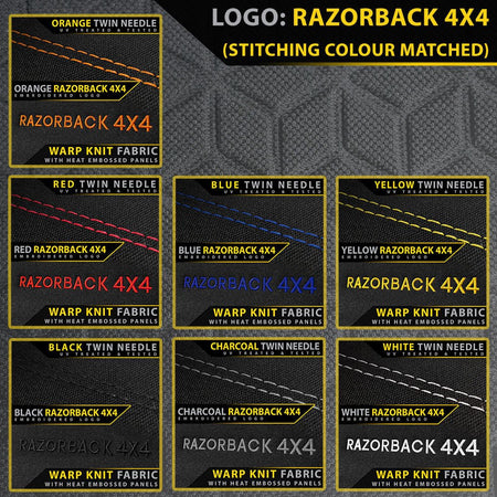 Razorback 4x4 - Ford Ranger PX II Premium Neoprene Rear Row Seat Covers (Available) - 4X4OC™ | 4x4 Offroad Centre