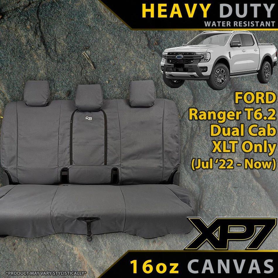 Razorback 4x4 - Ford Ranger T6.2 XLT XP7 Rear Row Seat Covers (Available) - 4X4OC™ | 4x4 Offroad Centre