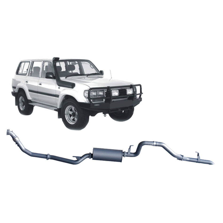 Redback - Redback 4x4 Extreme Duty Exhaust for Toyota Landcruiser 80 Series 4.2L 1HD - T/FT (01/1990 - 02/1998) - 4x4 Offroad Centre