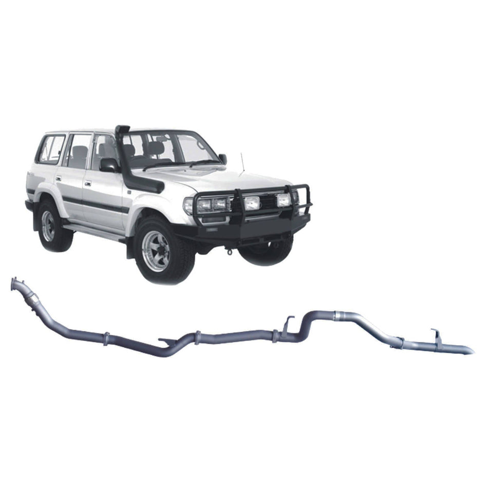 Redback - Redback 4x4 Extreme Duty Exhaust for Toyota Landcruiser 80 Series 4.2L 1HD - T/FT (01/1990 - 02/1998) - 4x4 Offroad Centre