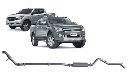 Redback - Redback Extreme Duty Exhaust for Ford Ranger 3.2L (01/2011 - 09/2016), Mazda BT - 50 (11/2011 - 06/2016) - 4x4 Offroad Centre
