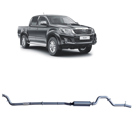 Redback - Redback Extreme Duty Exhaust for Toyota Hilux 3.0L D4D (02/2005 - 10/2015) - 4x4 Offroad Centre