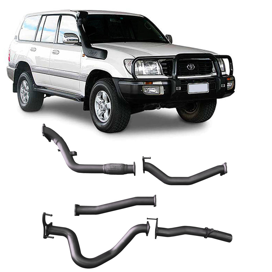Redback - Redback Extreme Duty Exhaust for Toyota Landcruiser 100 Series 4.2L (10/2000 - 10/2007) - 4x4 Offroad Centre