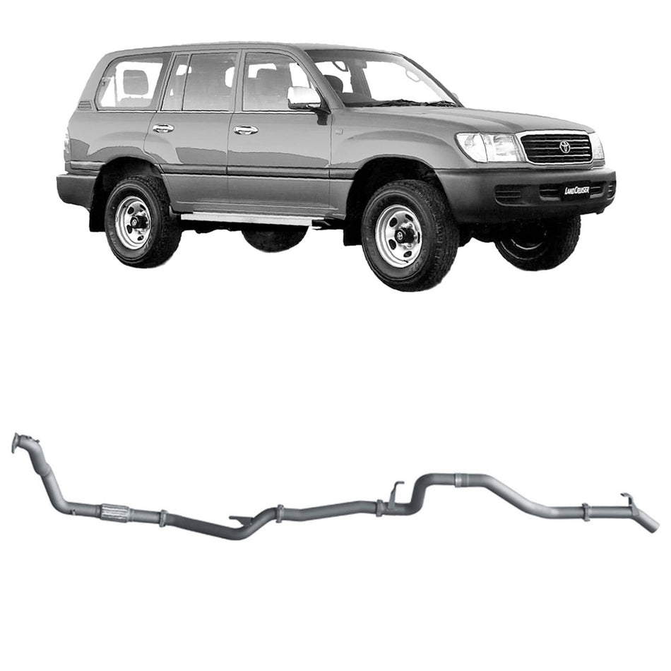 Redback - Redback Extreme Duty Exhaust for Toyota Landcruiser 105 Series Wagon (03/1998 - 10/2007) - 4x4 Offroad Centre