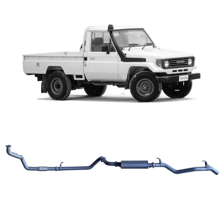 Redback - Redback Extreme Duty Exhaust for Toyota Landcruiser 78 Series (01/1990 - 01/2007), Toyota Landcruiser 75 Series (03/1990 - 11/1999) - 4x4 Offroad Centre