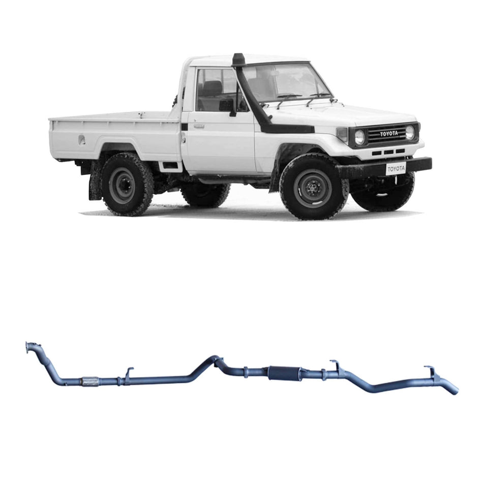 Redback - Redback Extreme Duty Exhaust for Toyota Landcruiser 78 Series (01/1990 - 01/2007), Toyota Landcruiser 75 Series (03/1990 - 11/1999) - 4x4 Offroad Centre