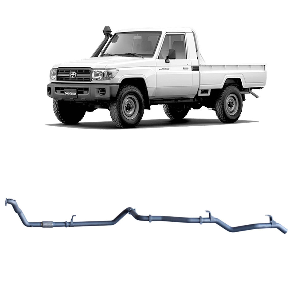 Redback - Redback Extreme Duty Exhaust for Toyota Landcruiser 79 Series 4.2L 1HZ (10/1999 - 01/2007) - 4x4 Offroad Centre