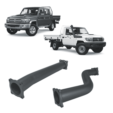 Redback - Redback Extreme Duty Exhaust for Toyota Landcruiser 79 Series with Auxiliary Fuel Tank (11/2016 onwards) - 4x4 Offroad Centre
