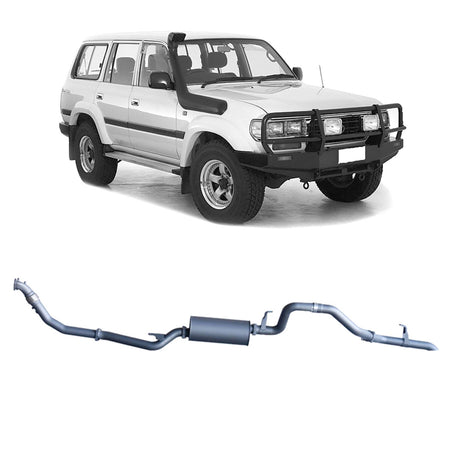 Redback - Redback Extreme Duty Exhaust for Toyota Landcruiser 80 Series Wagon 4.2L 1HZ (01/1990 - 02/1998) - 4x4 Offroad Centre