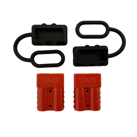 TAG - TAG Heavy Duty Connector Set (Red Anderson Plugs) with Covers - 4X4OC™ | 4x4 Offroad Centre