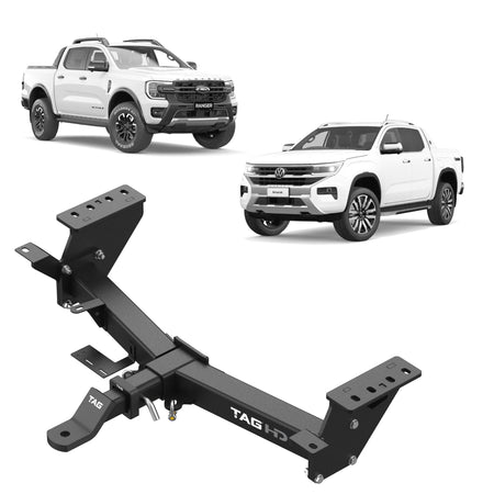 TAG - TAG Heavy Duty Towbar for Next - Gen Ford Ranger (Styleside Ute 06/2022 - on), Volkswagen Amarok (12/2022 - on) - 4x4 Offroad Centre