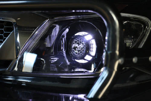 DIY Black Open Unsealed Headlight Housings to suit Toyota Hilux N70 (PAIR)