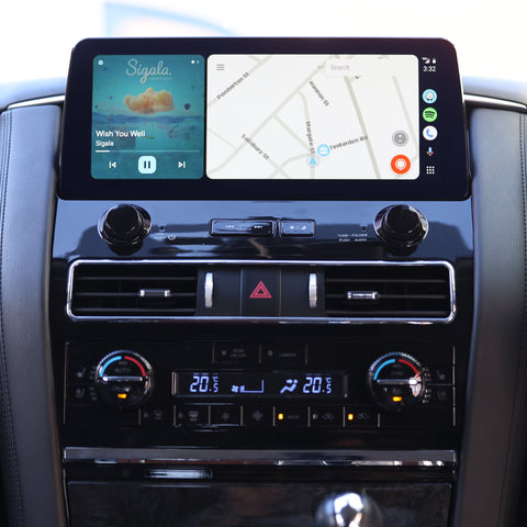 Generation 2023 12.3 Inch Multimedia Android/CarPlay Headunit 8GB+256GB to suit Nissan Y62 Patrol