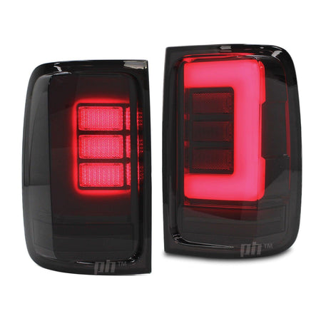 Upgrade Black Smoked LED Tail Lights Sequential PAIR fit Volkswagen Amarok 10-20 - 4X4OC™