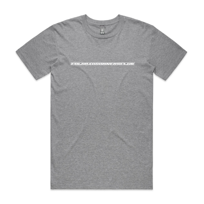 COLORADOOWNERSCLUB Race Tee (Center Chest Logo)