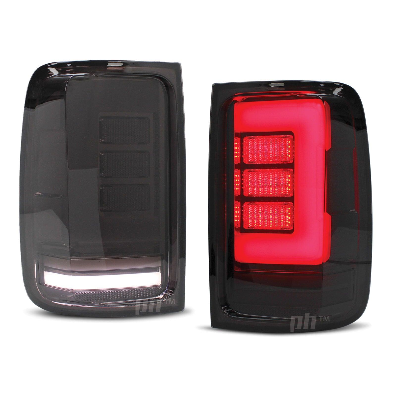 Upgrade Black Smoked LED Tail Lights Sequential PAIR fit Volkswagen Amarok 10-20 - 4X4OC™