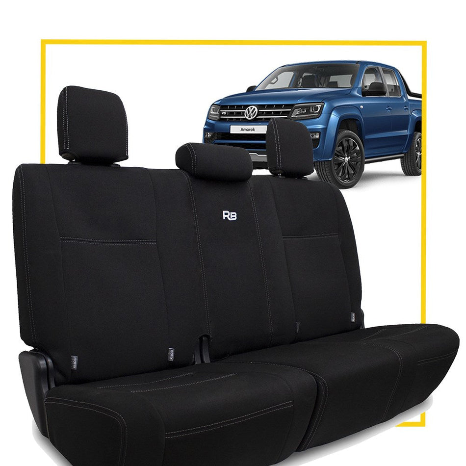 Volkswagen Amarok Neoprene Rear Row Seat Covers (No Logo)