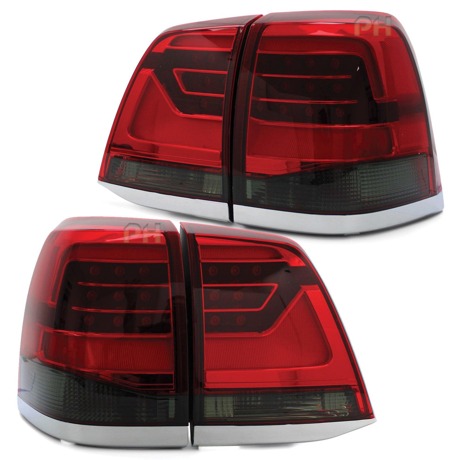 Upgrade Smoked Tail Lights LED SET Fits Toyota Landcruiser 200 Series 07 - 15 - 4X4OC™