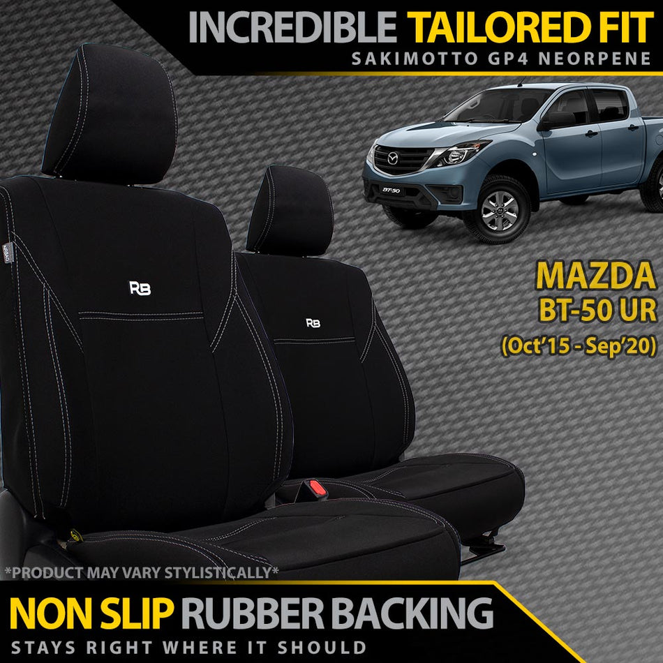 Mazda BT-50 UR Neoprene 2x Front Seat Covers (Available)