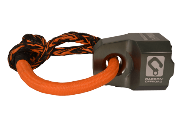 Carbon Offroad Mega Pro Winch Rope Thimble Shackle - Silver - 4X4OC™