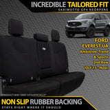 Ford Everest UA Neoprene 2nd Row Seat Covers (Made to Order)