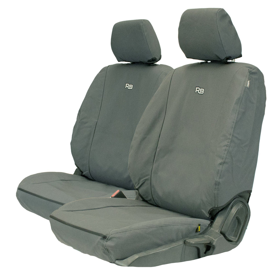 Razorback 4x4 XP7 Heavy Duty Canvas Front Seat Covers For a Ford Ranger PX III (Sep 2018 - Jun 2022)