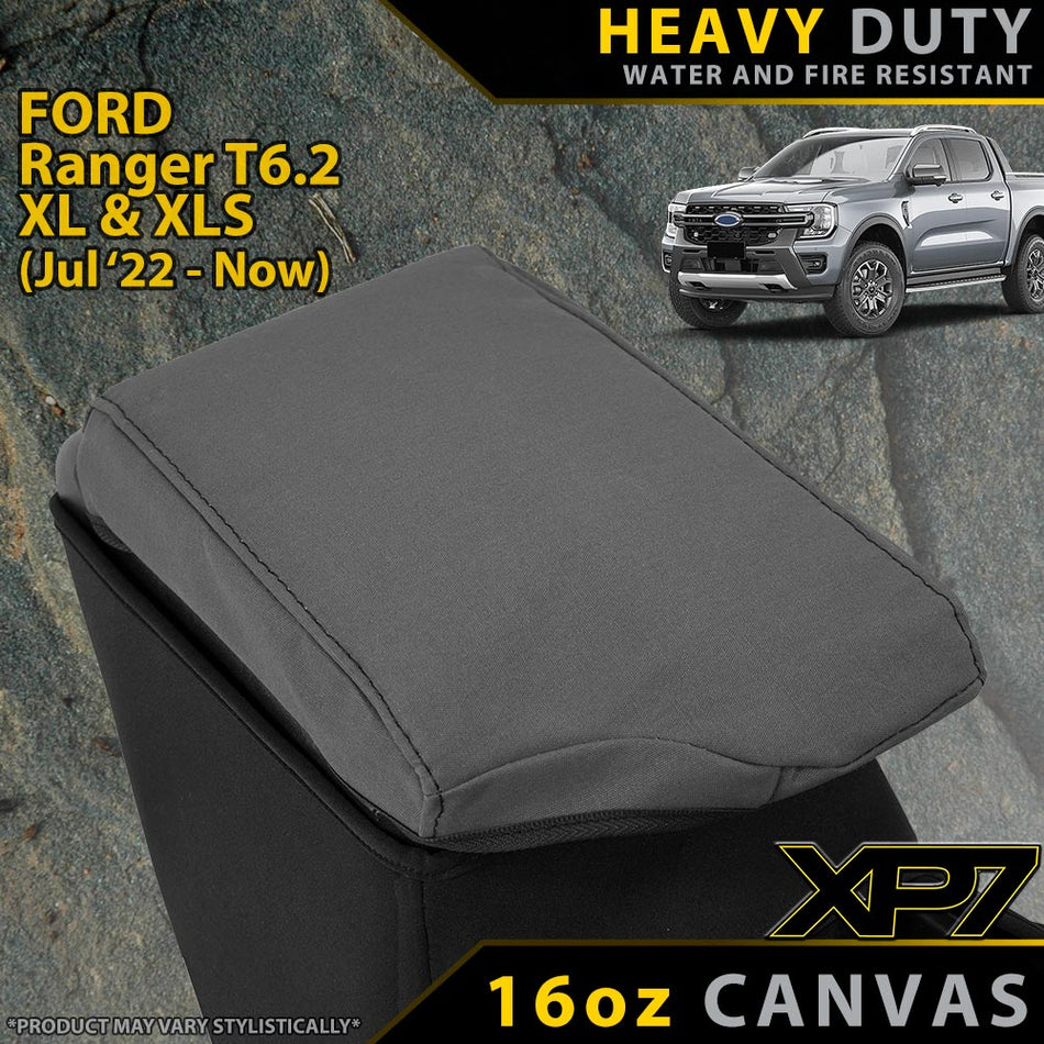 Ford Ranger T6.2 XL & XLS Heavy Duty XP7 Canvas Console Lid (Made to Order)