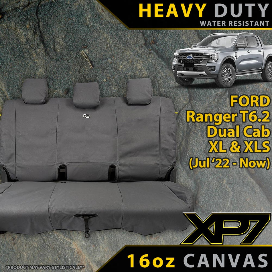 Ford Ranger T6.2 XL & XLS XP7 Rear Row Seat Covers (Available)