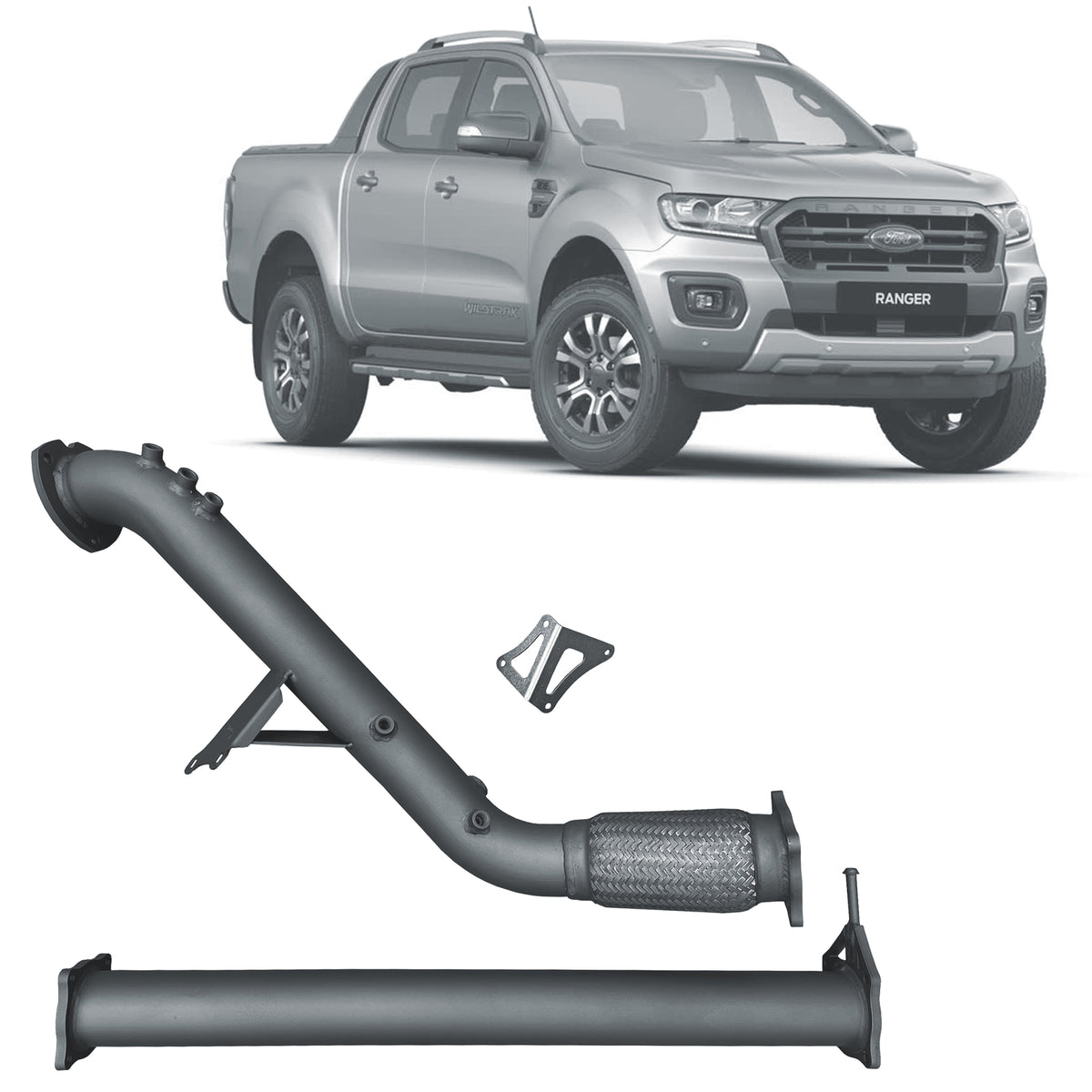 Redback Extreme Duty Exhaust DPF Adaptor Kit for Ford Ranger 3.2L (07/2016 - 05/2022)