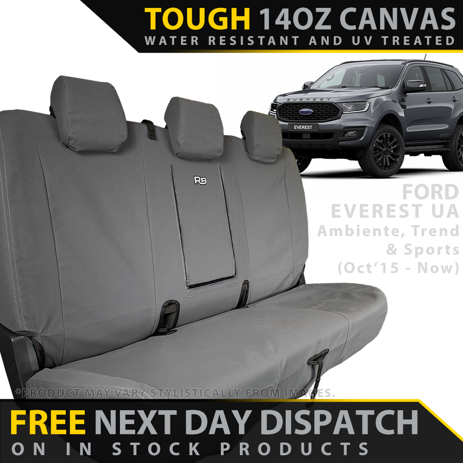Ford Everest UA Retro Canvas 2nd Row Seat Covers (In Stock)