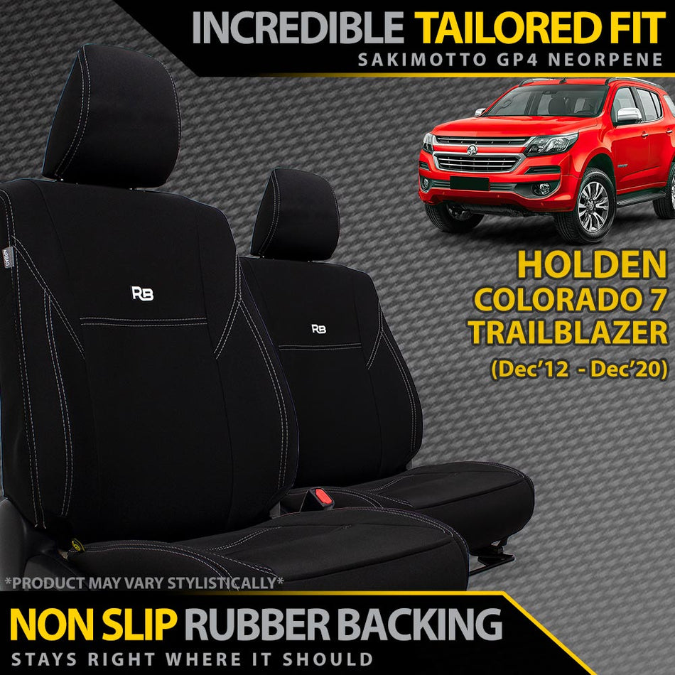 Holden Colorado 7/Trailblazer Neoprene 2x Front Seat Covers (Available)