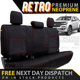 Holden Colorado RG Retro Premium Rear Row Seat Covers (In Stock)